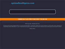 Tablet Screenshot of optimalhealthpress.com